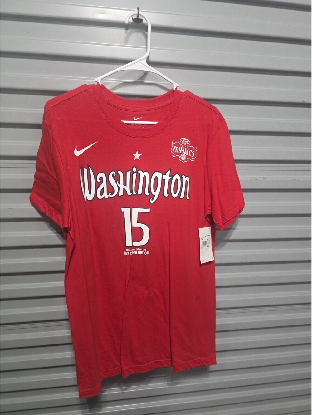 Nike Washington Mystics Brittney Sykes #15 Red Basketball Shirt Size S